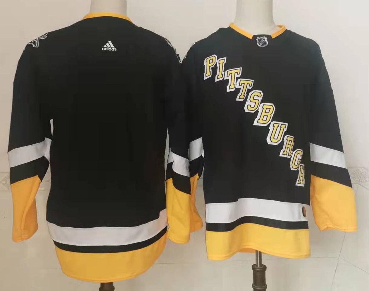 Men Pittsburgh Penguins Blank Black New 2022 Adidas NHL Jersey->new jersey devils->NHL Jersey